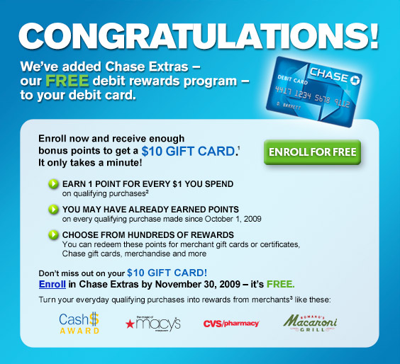 card to FREE Chase Rewards